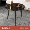 Mesa lateral para sofá de sala de estar de apartamento pequeño, mesa pequeña con patas de madera, mesa de centro redonda, mesa de centro pequeña, sala de estar simple nórdica seleccionada cuidadosamente