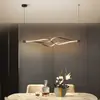 Lámpara de Araña para Restaurante Nórdico Moderna de Gama Alta Creativa Personalidad Mesa de Comedor Lámpara de Comedor Luz Artística de Tira Minimalista Lámpara de Lujo Ligero