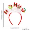 Diadema de Estrella de Reno Navideño Accesorio para el Cabello Decoraciones para Fiestas Muñeco de Nieve Gorro de Navidad Diadema de Piel Roja y Blanca Diadema de Fieltro
