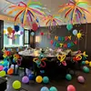 Set de decoración para el primer cumpleaños de un niño de 3 años, globos para escena, fondo para fotos, fiesta de ambiente