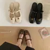 Pantuflas Cerradas para Mujer 2026 Nuevos Zapatos Mary Jane de Primavera con Aumento Oculto de Altura y Diseño de Boca Baja