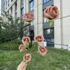 Hua Xigu 2026 Nova Coleção: Série na Cor Café, Coleção Cristal, Flores Artificiais para Locais de Casamento, Atacado