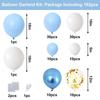 Cross-Border Novo 102PCs metal azul e branco lantejoulas balão conjunto de corrente festa decoração casamento aniversário balão combinação