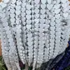 Pulsera y Collar Semiacabados Accesorios de Joyería DIY Fábrica Venta al por Mayor Hilo de Cuentas 6mm Forma de Corazón Agujero Recto Piedra Ágata Turquesa Pulsera