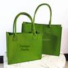 Celebridade da Internet Xiaohongshu Bolsa Tote de Feltro Postal do Povo Bolsa para Chá com Leite Café Bolsa Tote de Ombro Bolsa de Feltro