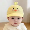 Boné de Bico de Pato para Bebê Estilo Primavera e Outono Pato Fofo Secagem Rápida Aba Larga Chapéu de Sol Boné de Baseball para Meninos e Meninas