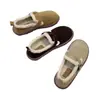 Nuevos Zapatos Tipo Gorro de Suela Plana 2025 con Terciopelo para Mantener Calientes a las Mujeres en Otoño e Invierno Zapatos Boken con Suelas Suaves para Usar al Aire Libre Venta al por Mayor Dropshipping
