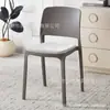 Cadeira de Jantar de Plástico Espessado para Uso Doméstico, Cadeira de Mesa de Jantar Moderna Minimalista, Banco Comercial Tendência para Restaurante com Encosto