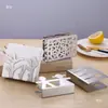 Portarrollos de Papel Cuadrado de Acero Inoxidable Personalidad Creativa Soporte Dorado para Servilletas de Papel Bandeja Cuadrada de Tela Restaurante Occidental Caja Vertical para Servilletas de Papel