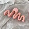 Presilha de cabelo garra para primavera e verão, grampo de cabelo feminino, estilo coreano, novo modelo 2026, preto, elegante, adiciona volume, presilha tubarão extragrande