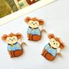 Acessórios de Presilha de Cabelo DIY de Acrílico com Animal de Desenho Animado Decorações Criativas de Headwear Infantil Ondulação d'Água Material para Adesivo de Geladeira