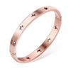 Pulseras de Acero Inoxidable Huecas con Forma de Estrella Estilo Sencillo, Varios Estilos, Pulseras Novedosas, Artículos Populares de Comercio Electrónico, Exquisitas y en Stock