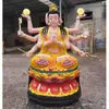 1m Estátua de Doom Yuanjun Doujin Minjun Resina Fibra de Vidro Estátua de Buda Adoração em Templo 1,46m 1,8m