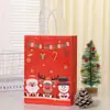 Nochebuena Navidad Empaque de Navidad En stock Nuevo Producto Caja de Regalo Navideña de Mano Muñeco de Nieve Reno Papel Kraft Bolso de Mano Navideño