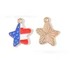 Día de la Independencia EE. UU. Gota de Aceite Joyería Accesorios Colgante de Aleación DIY Cadena de Teléfono Llavero Encanto Venta Caliente Transfronteriza