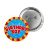 Exclusivo Transfronteiriço para Festa de Aniversário de Meninas Meninos Tema Distintivo Impresso Distintivo de Festa para Adultos Decorações