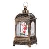 Lámpara de viento de cristal de Papá Noel, lámpara de viento con relleno de agua de nieve, decoración vintage, muñeco de nieve, candelabro navideño, adornos transfronterizos