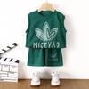 Colete de Verão Infantil Roupa Esportiva Malha Secagem Rápida Estilo Ocidental Casual Meninos Sem Mangas Fino