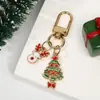 Pingente Chaveiro Série de Natal Desenho Animado Fofo Europeu e Americano Joia de Liga Metálica Presente Pingente de Decoração para Mochila de Casal