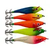 Equipo de Pesca Yunjia Camarón de Boca Grande Camarón Nivelador Luminoso con Bolas de Sonido Camarón de Madera Anzuelo para Calamar Señuelo de Camarón Nivelador Luminoso para Pesca en el Mar
