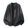 Suéter cárdigan estilo perezoso suelto para hombre autumn cleanfit vibe chaqueta de punto de alta gama callejera fresca