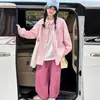 Conjunto de camisa para meninas, novo estilo, camisa estilosa de primavera e outono para meninas, camisa básica, conjunto de outono da moda de três peças para crianças