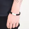 Pulsera de Cuero de Vaca, Joyería Tejida de Cuero para Hombres, Pulsera Hecha a Mano de Cuero Estilo Celebridad para Hombres al por Mayor