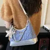 Bolso Elegante para el Trabajo 2026 Primavera Nuevo Bolso Cruzado de un Solo Hombro de Mezclilla para Mujer con Cadena, Bolso Cruzado de Hombro de Moda Tendencia