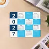 Amazon Cross-Border Mouse Pad Simples Calendário de Escritório Tamanho Pequeno 2027 Calendário Mensal em Inglês Bloco Espessado Antiderrapante