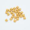 Areia saco de ouro cor de ouro preservação tridimensional dupla face borboleta através de contas de buraco retro trançado corda frisada material diy pulseira acessórios