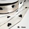 Gaze com flor de amor Laço feito à mão DIY Flocagem preto e branco Doce Frio Acessórios de cabelo Pingente de carro Corrente para celular Acessórios de grampo de cabelo