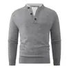 Suéter estilo old money outono e inverno transfronteiriço, gola redonda, cor sólida, malha falsa de duas peças, simples e fashion, blusa base espessa e quente