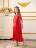 Ropa Infantil de Estilo Étnico Casual Transfronteriza Vestidos Bordados para Niñas Vestidos Largos Holgados para Niñas