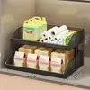Prateleira de Armazenamento de Frutas e Legumes para Cozinha Bancada Cesta de Legumes de Múltiplos Andares Cesta Doméstica para Armazenamento de Temperos Óleo Sal Molho de Soja Vinagre Cesta de Lanches para Sala de Estar
