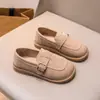 Mocasines para Bebé Niños 2026 Primavera Nuevo Estilo Slip-On Estilo Coreano Zapatos de Piel para Niñas Zapatos Tipo Frijol con Suela Suave para Niños