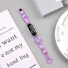 Nuevo Reloj Transfronterizo Carreras de Caballos Luz Intermitente Pulsera de Gel Reloj Electrónico Para Niños y Niñas Estudiantes de Primaria Juguete Reloj de Dibujos Animados Venta al por Mayor