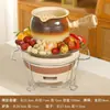 Tetera para Preparar Té para Uso Doméstico, Maceta Cerámica Moderna de Interior para Preparar Té, Tetera Individual para Té de Leche Tostado Yunnan, Tetera con Asa Lateral No Caliente