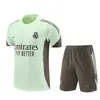 2526 Real Madrid Manga Corta Miami Uniforme de Entrenamiento Adulto Manga Corta Uniforme de Fútbol Transpirable Nápoles Traje de Manga Corta