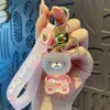 Nuevo Llavero de Oso Fácil de Cristal de Dibujos Animados para Mujer Celebridad de Internet Resina de Vidrio Cerdo Pareja Accesorios para Bolso Venta al por Mayor