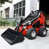 Cargadora compacta de orugas, equipo de transporte de ingeniería pequeño y multifuncional, adecuado para construcción municipal y de jardines, se puede exportar