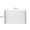 Estante Escurridor Plegable Enrollable para Fregadero de Cocina, Cesta Escurridora Plegable para Platos, Palillos, Frutas y Verduras, Acero Inoxidable Aislante al Calor