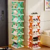 Zapatero plegable de múltiples niveles en forma de X para apartamentos de alquiler, entrada del hogar y uso en dormitorios, diseñado para espacios estrechos