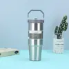Copo de Gelo Portátil de 30oz, Copo para Carro, Copo de Café para Carro, Copo Térmico de Dupla Camada em Aço Inoxidável 304, Copo Portátil para Carro