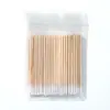Removedor de Esmalte de Uñas Bastoncillo de Algodón de Doble Extremo con Punta Palillo de Madera Ultra Fino Herramienta Limpiadora Desechable para Espacios de la Ranura de la Uña