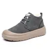 Zapatos para Hombre Nuevos Botas de Nieve de Invierno Venta al por Mayor Transfronteriza con Envío Directo Felpa Plus Cálidos y Cómodos Zapatos de Papá Suela Gruesa Antideslizantes Zapatos Casuales