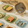 Plato de hueso para el hogar, ligero, de lujo, transparente, pequeño, de grado alimenticio, para mesa de comedor, plato para aperitivos de frutas, plato de hueso, fuente de fabricante
