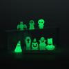Micro Paisaje Suculento Pequeños Adornos Nuevo Lindo Calabaza Fantasma Vampiro Creativo Luminoso Halloween Adornos de Resina