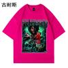Camiseta de manga curta independente eBay masculina verão ins marca de tendência estampa retro solta hiphop cinco mangas atacado