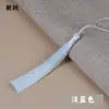 Atacado 13cm Seda de Gelo Fechado Borla Estilo Chinês Pingente de Leque Marcador de Página Acessórios de Pendurar em Roupas Espinho Decorativo Joias Borla Decorativa