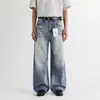 Jeans Masculino OT Novo de Corte Reto Solto Calças Longas Retrô Masculinas Marca Tendência de Alta Qualidade Lavadas Calças de Verão Masculinas
